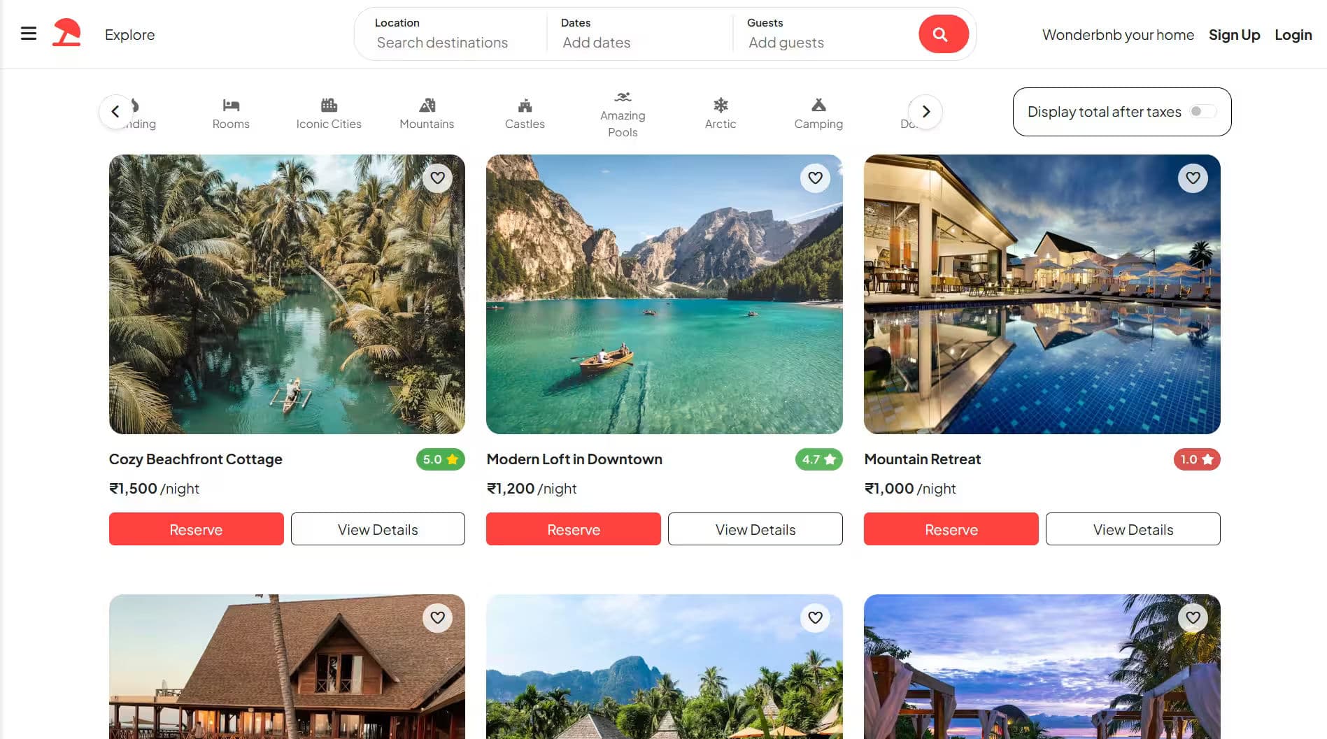 Hotel Listing